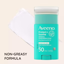 Aveeno® Protect + Soothe Mineral sunscreen stick non-greasy formula