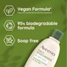 vegan formula, 95% biodegradable and soap free