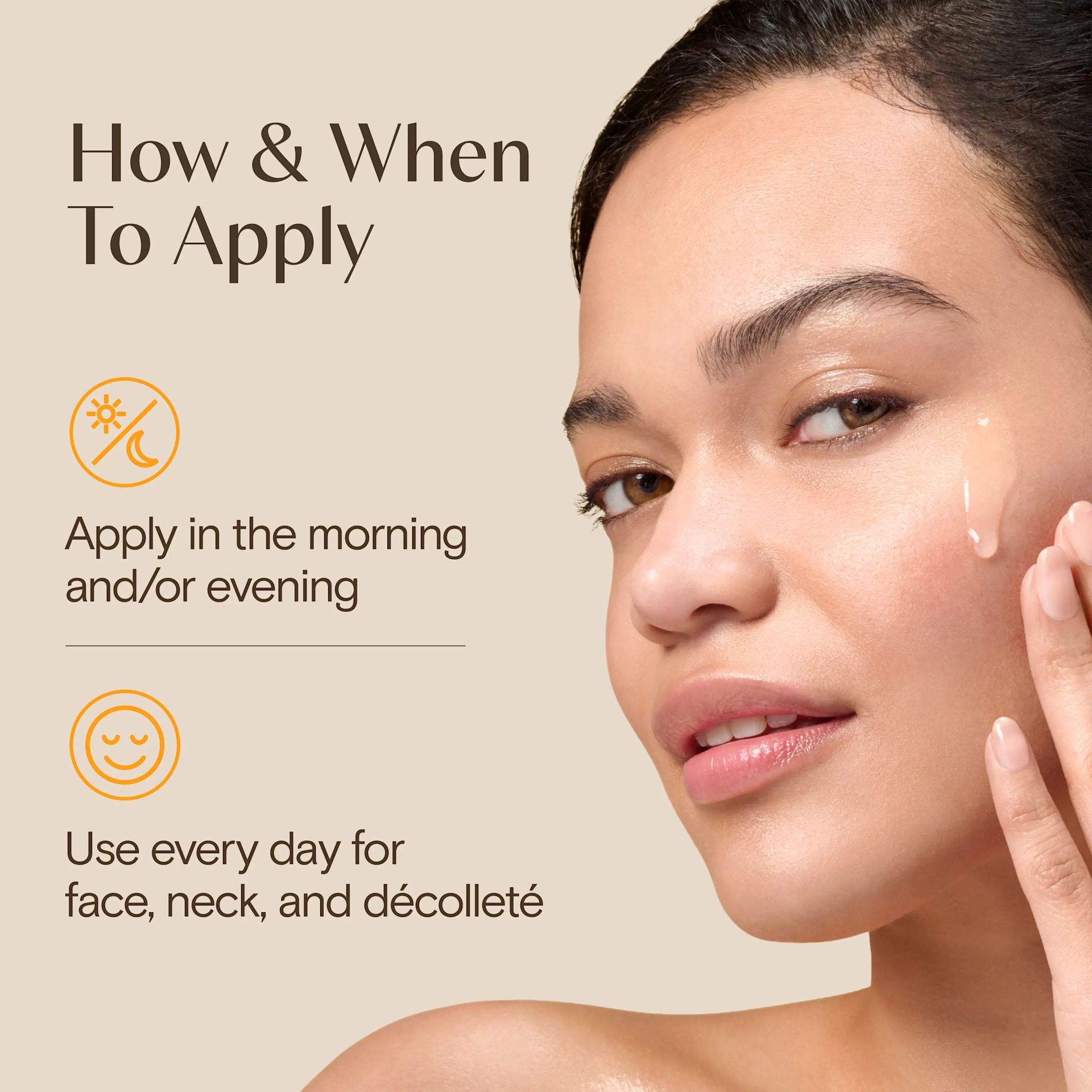 Aveeno® Positively Radiant® Vitamin C Serum how to apply, in the morning, use everyday