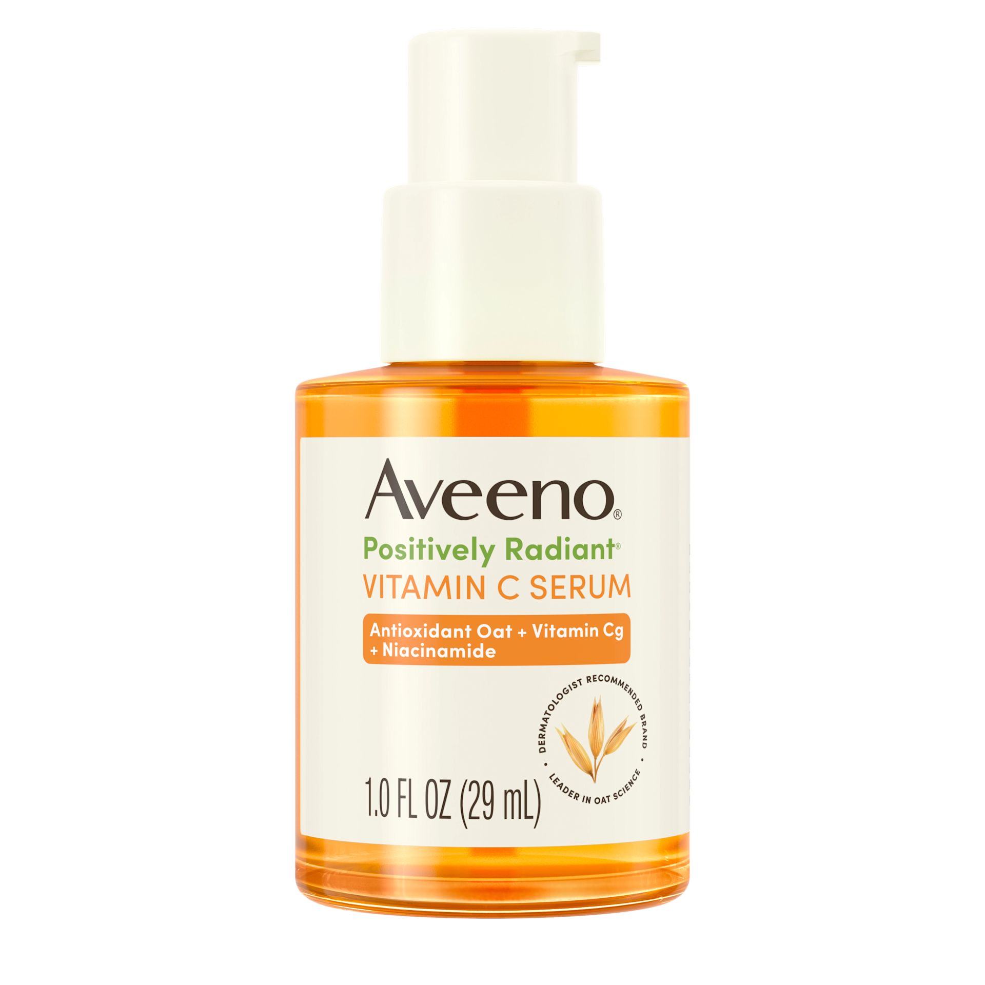 Front Pack shot of Aveeno® Positively Radiant® Vitamin C Serum 1oz