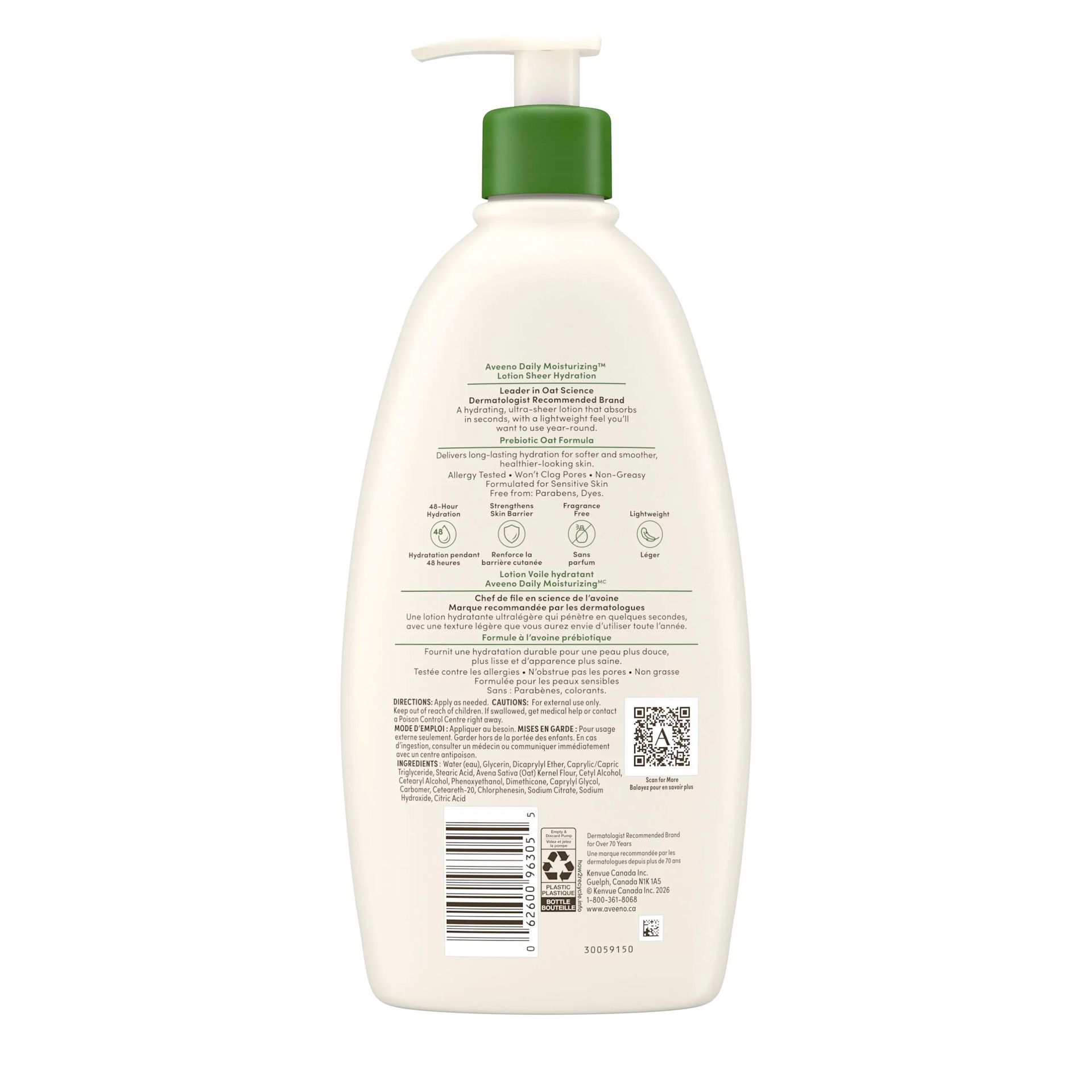 AVE CA CA 62600963055 96305 943630 Daily Moist Lotion Sheer 532mL PR 00180
