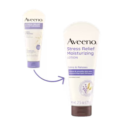 Aveeno Stress Relief Body Lotion, Lavender Scent Transition