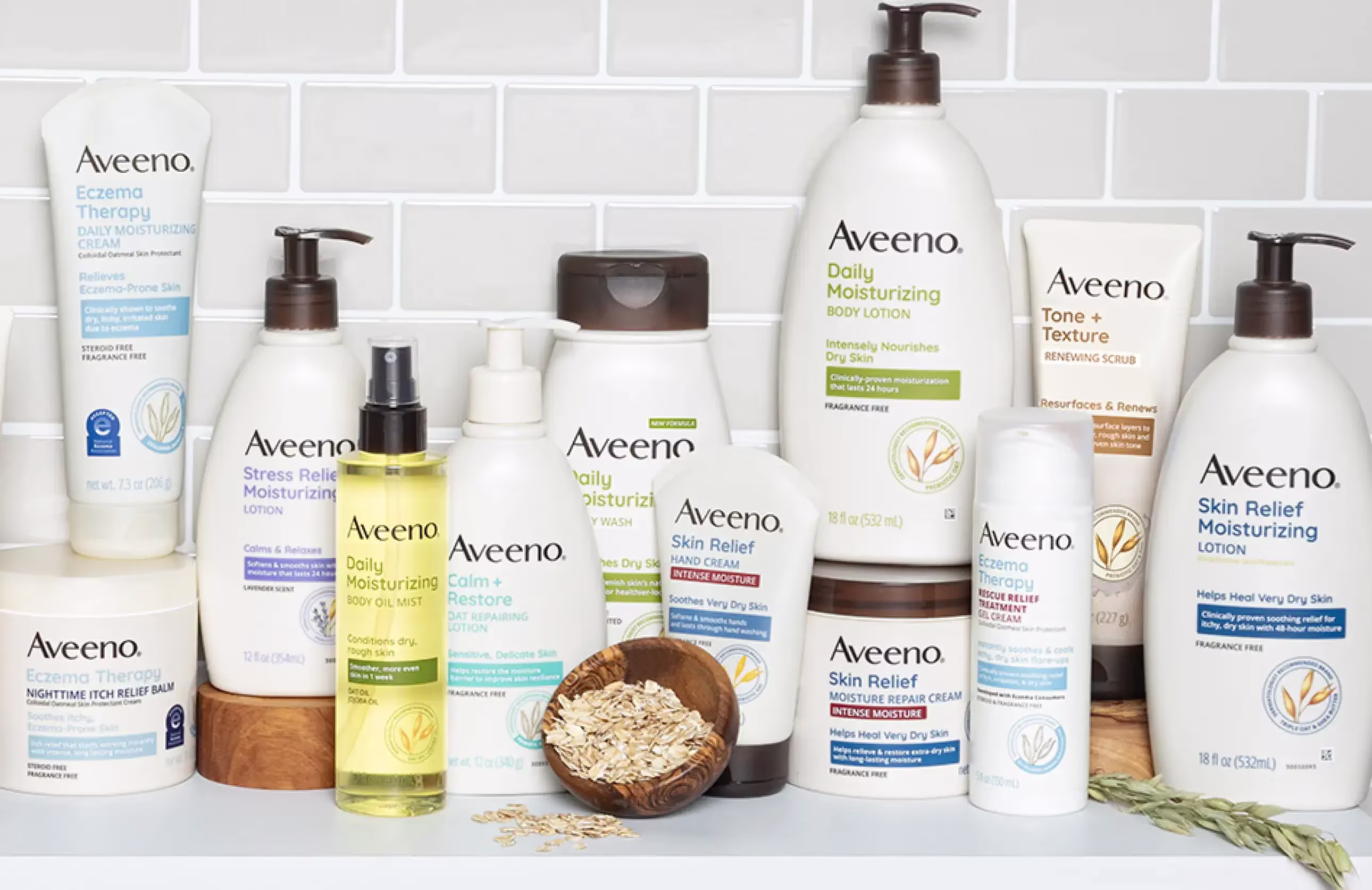 Aveeno® Brand lineup of products, Skin Care Products With Natural Ingredients