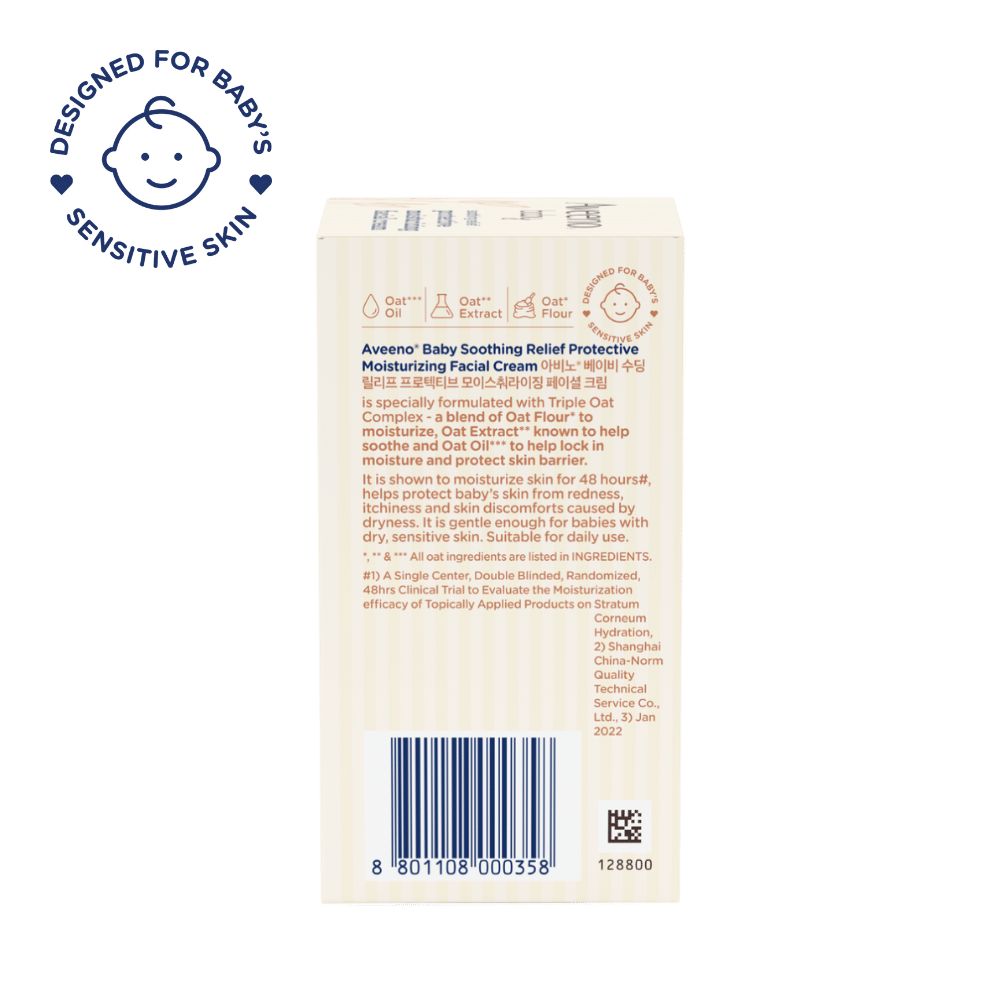Aveeno Baby Soothing Relief Protective Moisturizing Facial Cream - Image 3 - Aveeno - en-SG