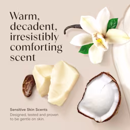 03CocoaButterVanilla Lotion PDP5 FRAGRANCE Aveeno® DM Lotion Cocoa Butter Vanilla Scent, warm, decadent, irresistibly comforting scent