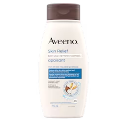 Photo avant du gel nettoyant apaisant à la noix de coco d’AVEENO®, bouteille compressible de 532 mL