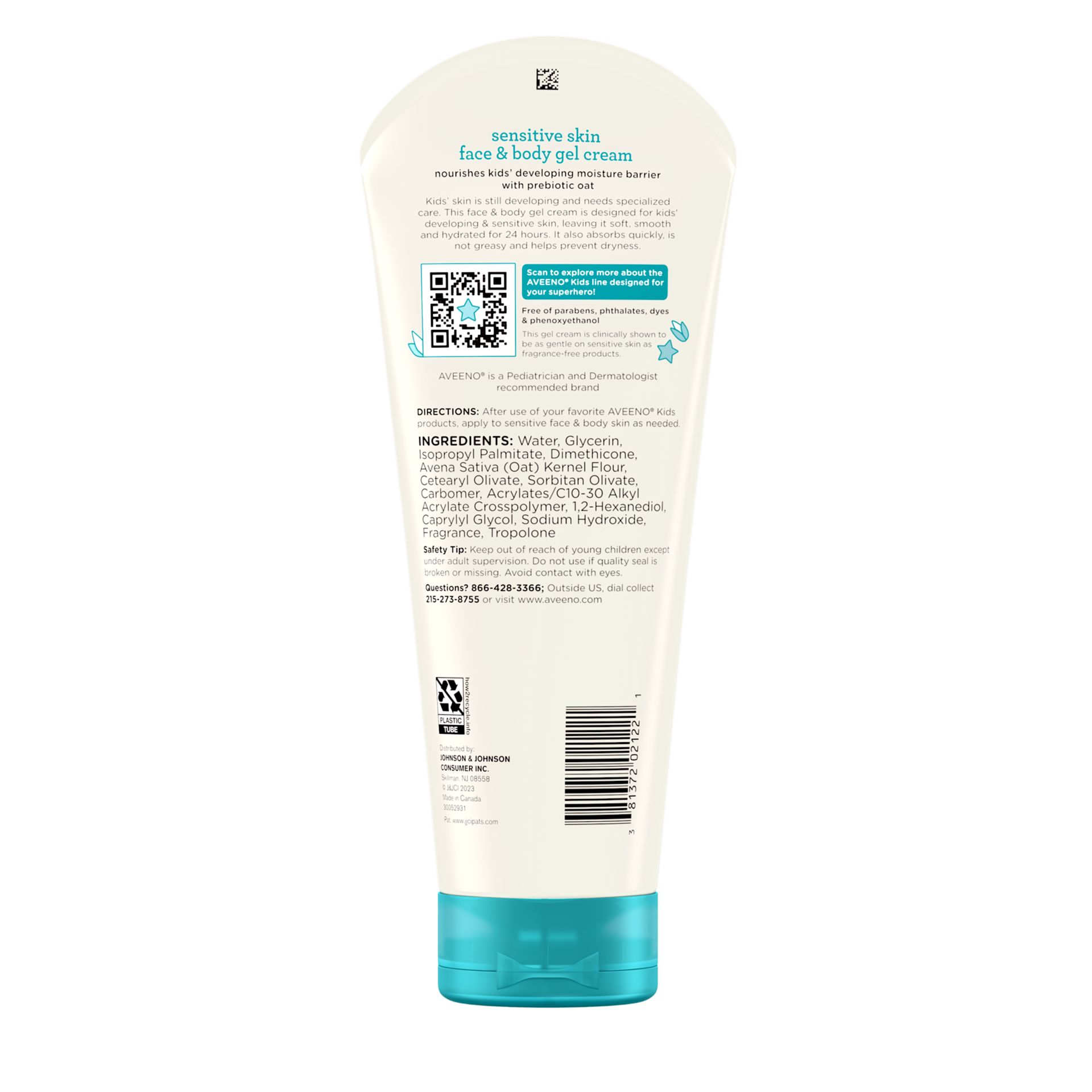 Kids Sensitive Skin Face & Body Gel Cream - Image 2 - Aveeno - en-US