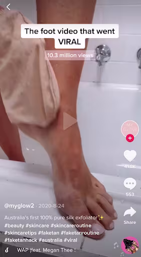 TikTok viral video self tanner
