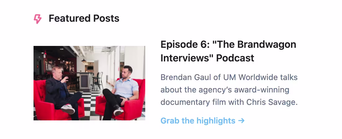 brandwagon interviews podcast