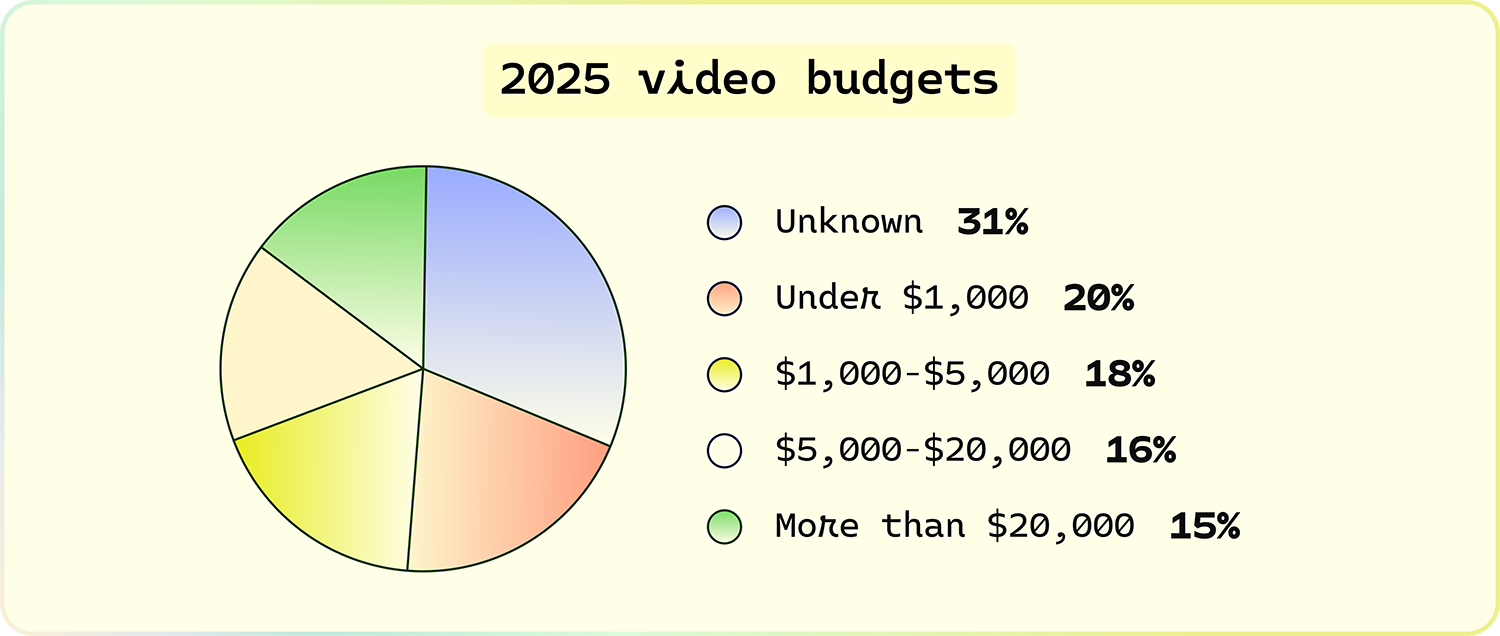 2025 video budgets