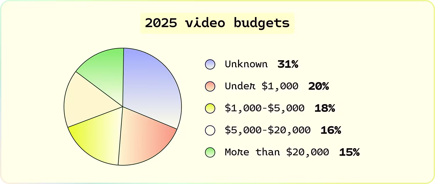 2025 video budgets