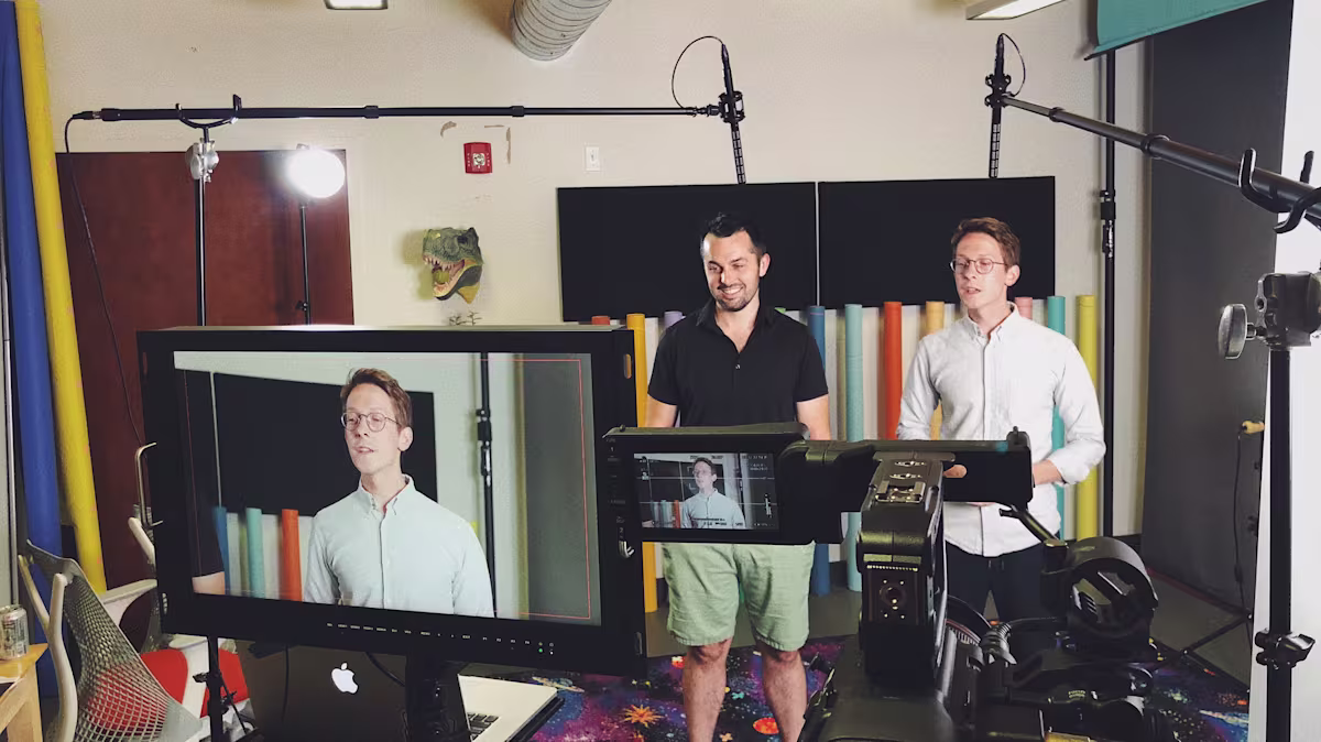 Chris Savage and Brendan Schwartz Behind the Scenes