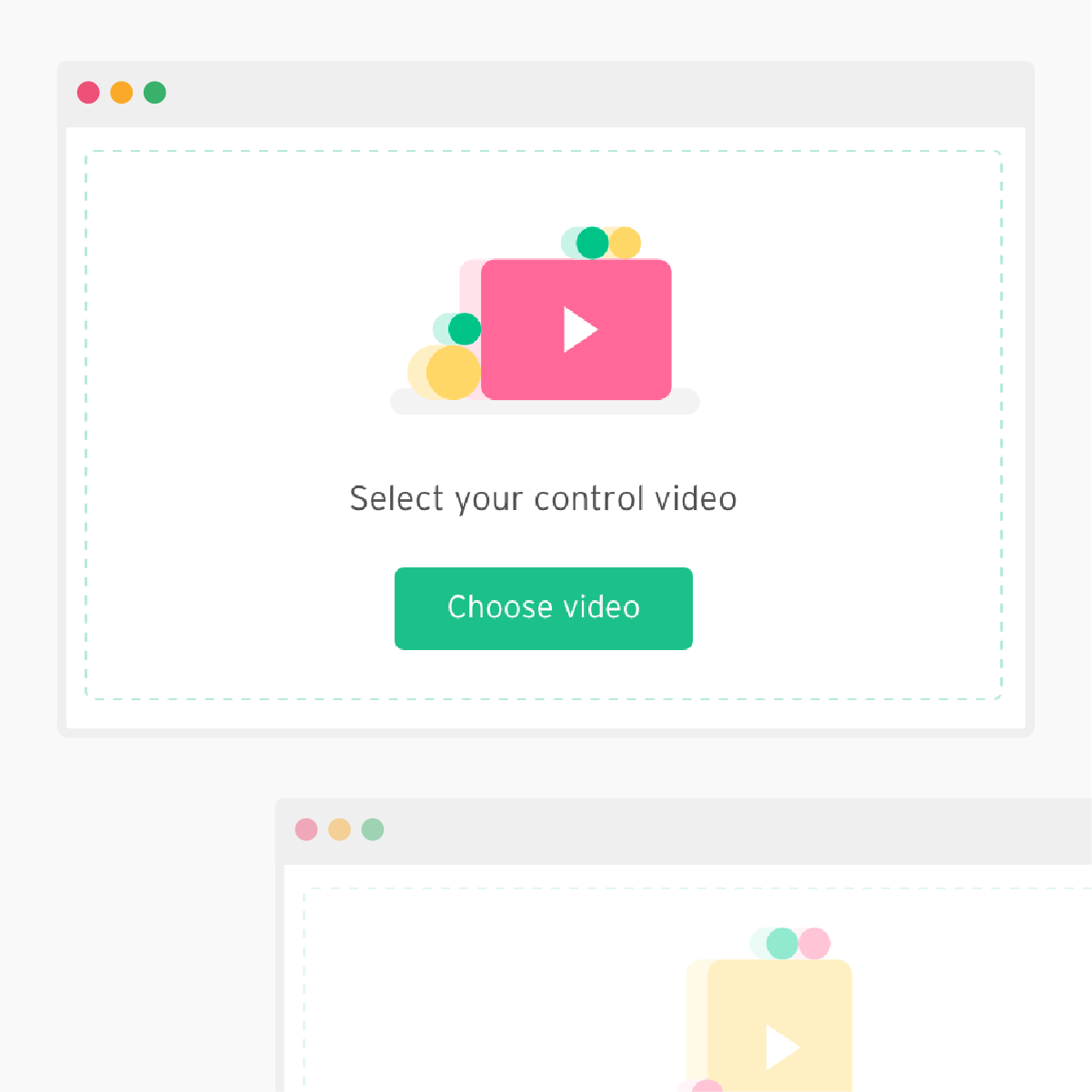 illustration of the "choosing your control video" step