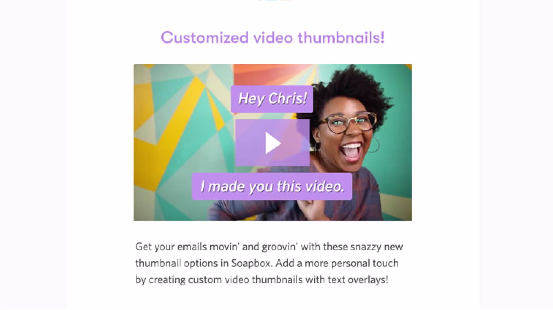 Soapbox Landing Custom Video Thumbnail