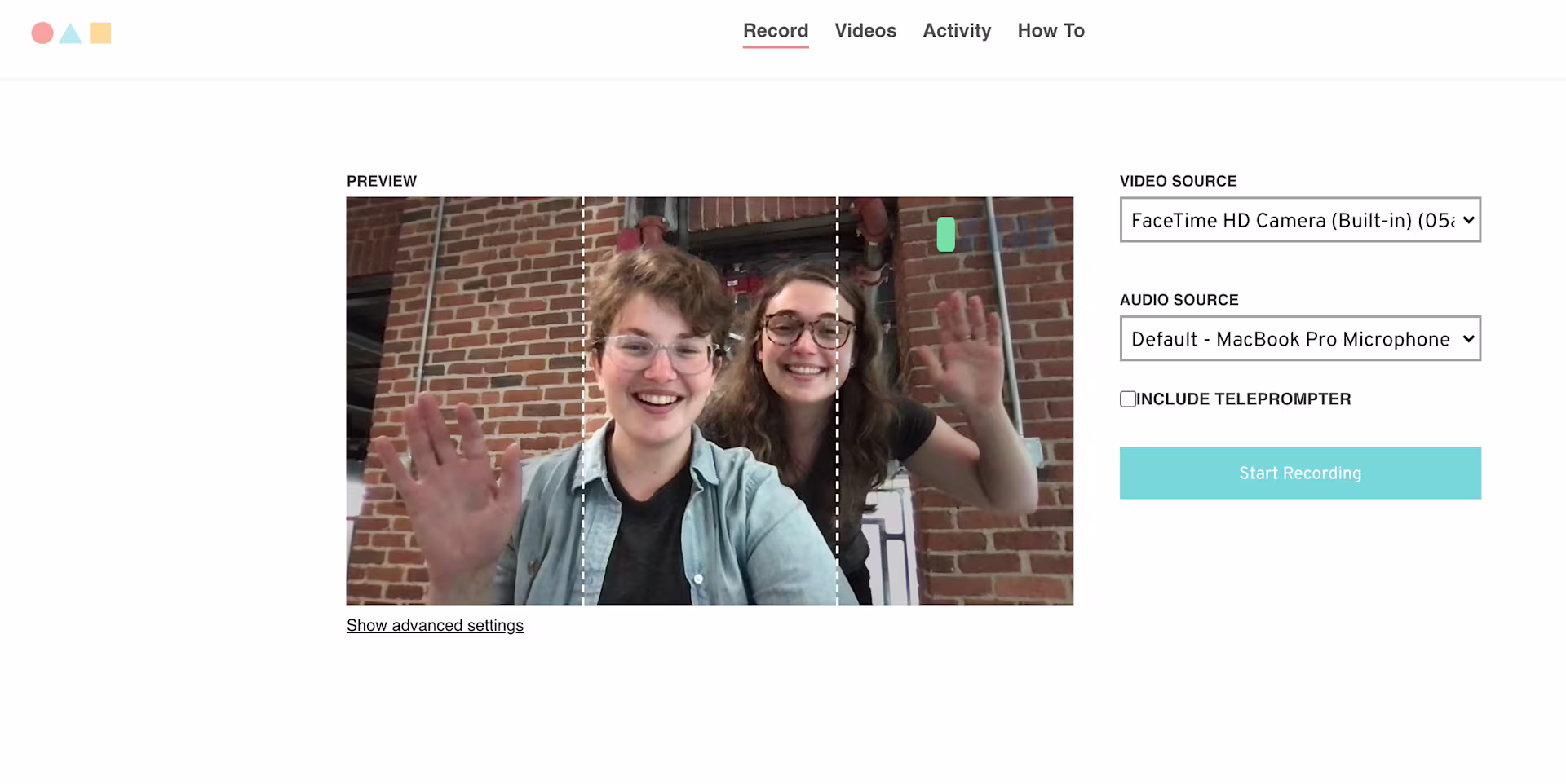 Start a Soapbox recording