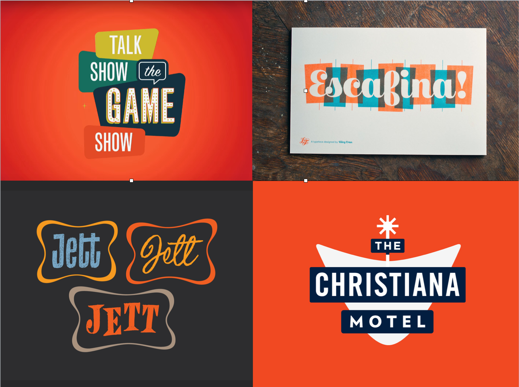 Mood Board Retro Deck Titles