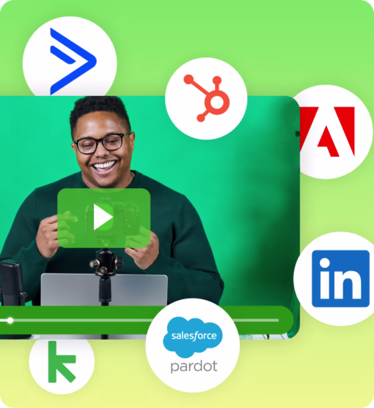 Video integrations with marketing platforms