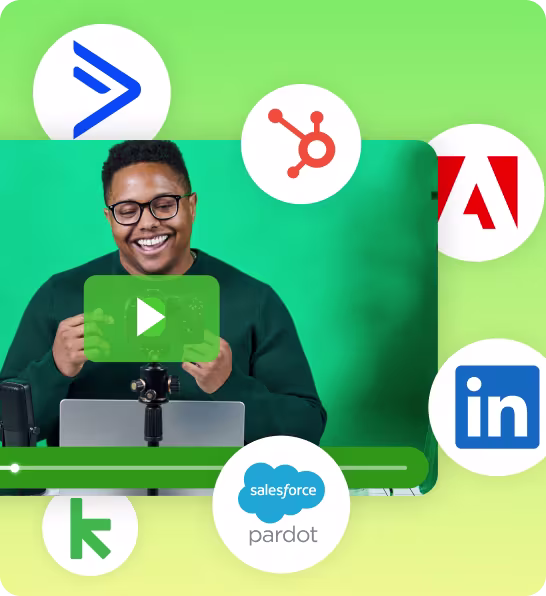 Video integrations with marketing platforms