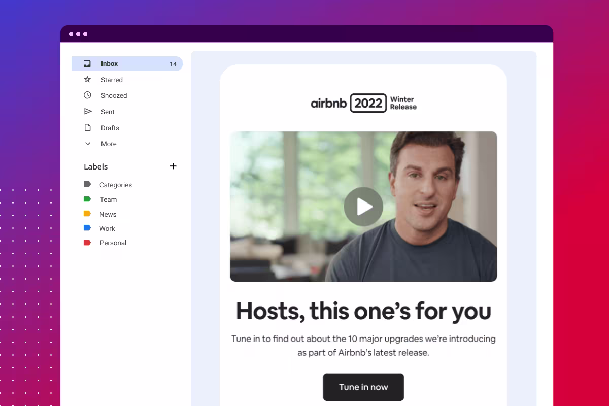 Airbnb email