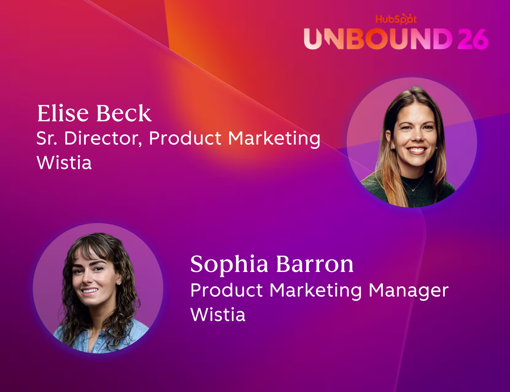 Wistia live session speakers