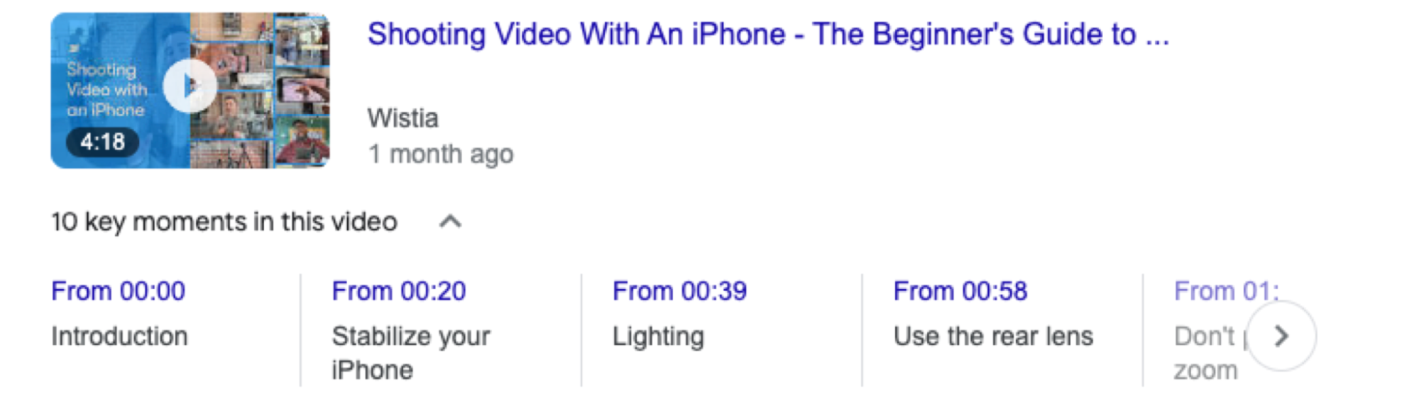 Video SEO key moments
