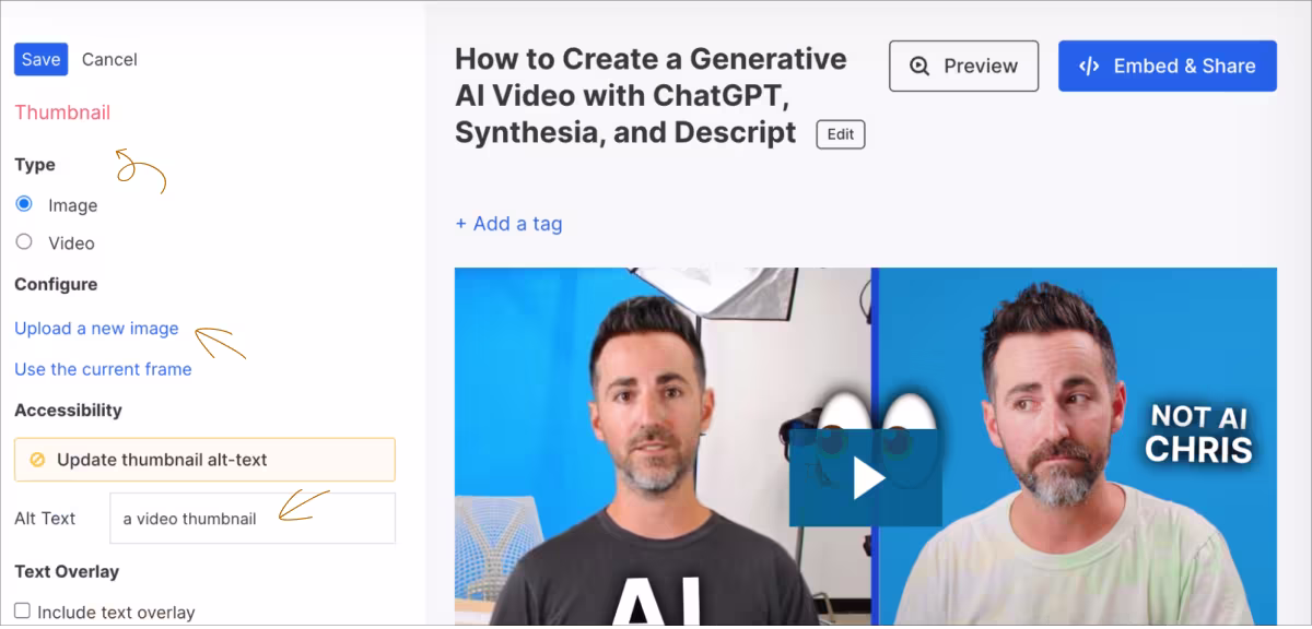 Video Metadata - Thumbnail