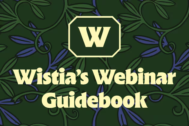 Wistia’s Webinar Guidebook cover