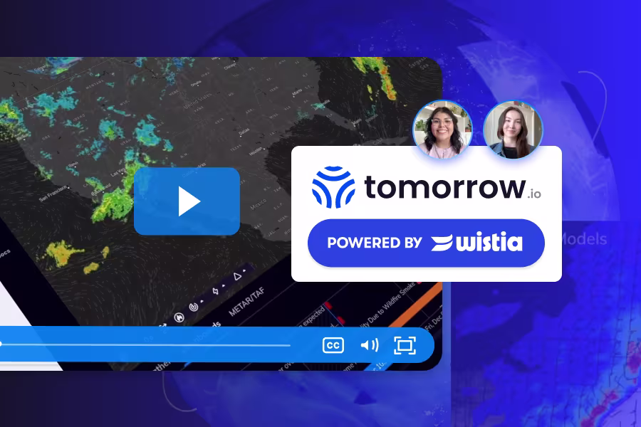 Wistia x Tomorrow.io customer story thumbnail