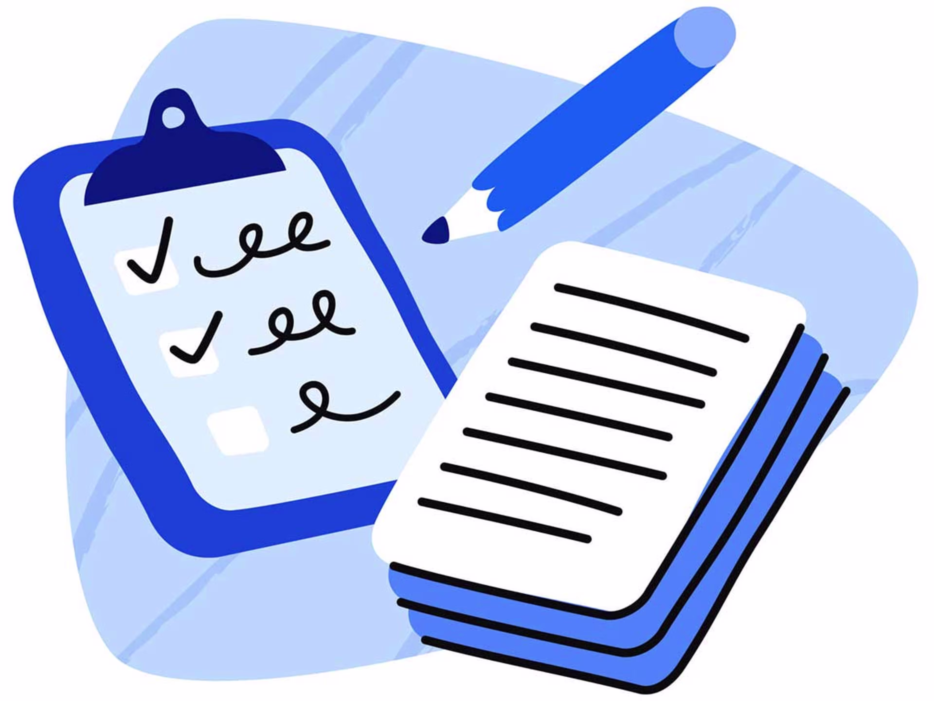 Illustration of scripts, checklists, and pre-production