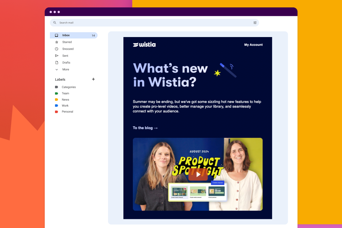 Wistia email