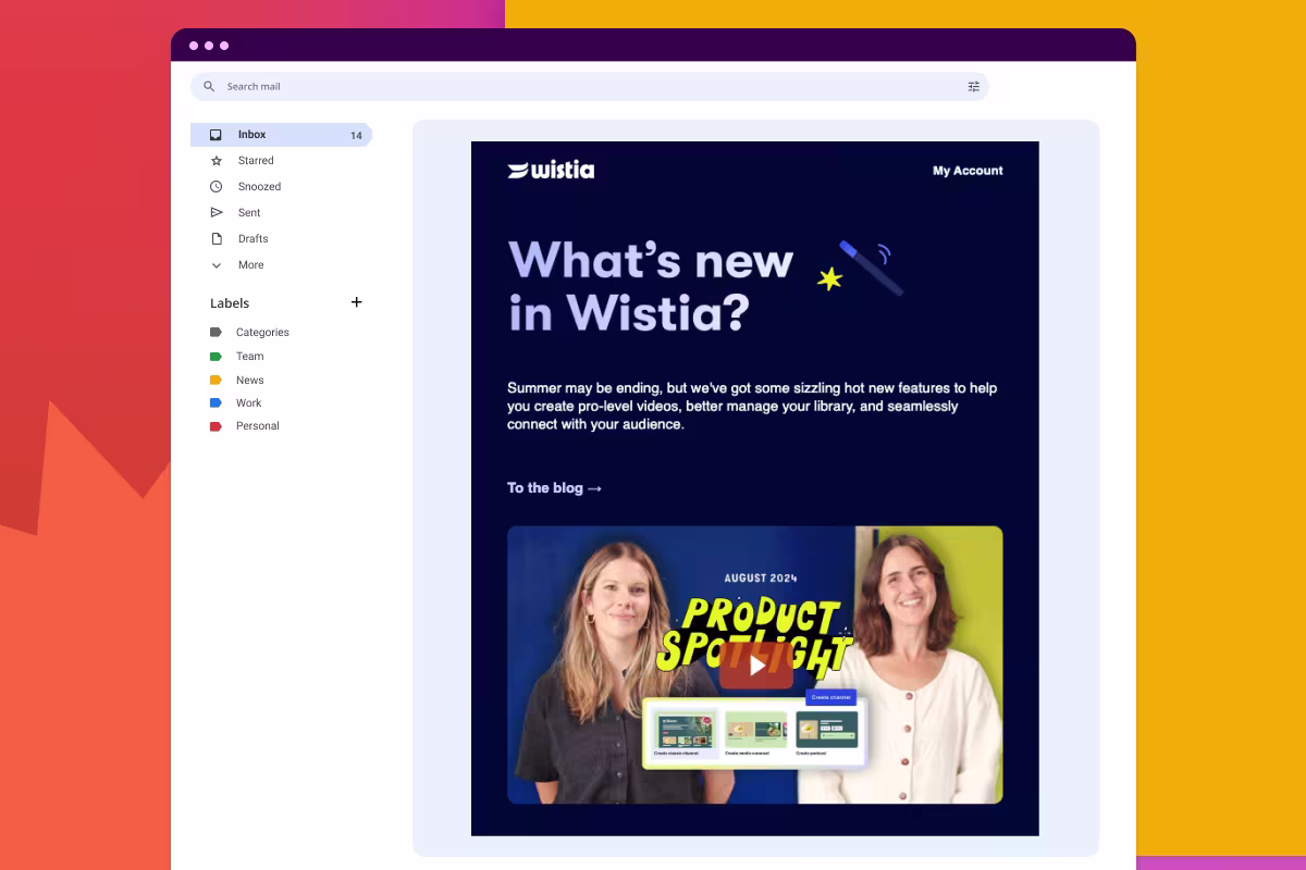 Wistia email