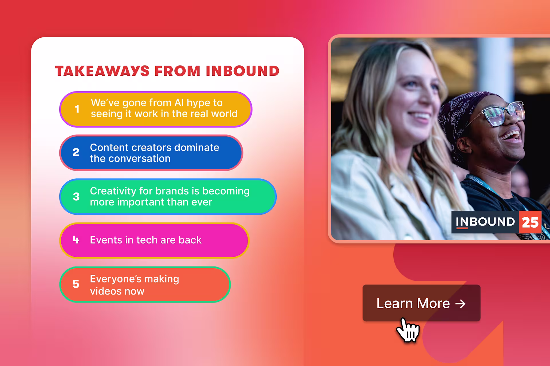 INBOUND Takeaways