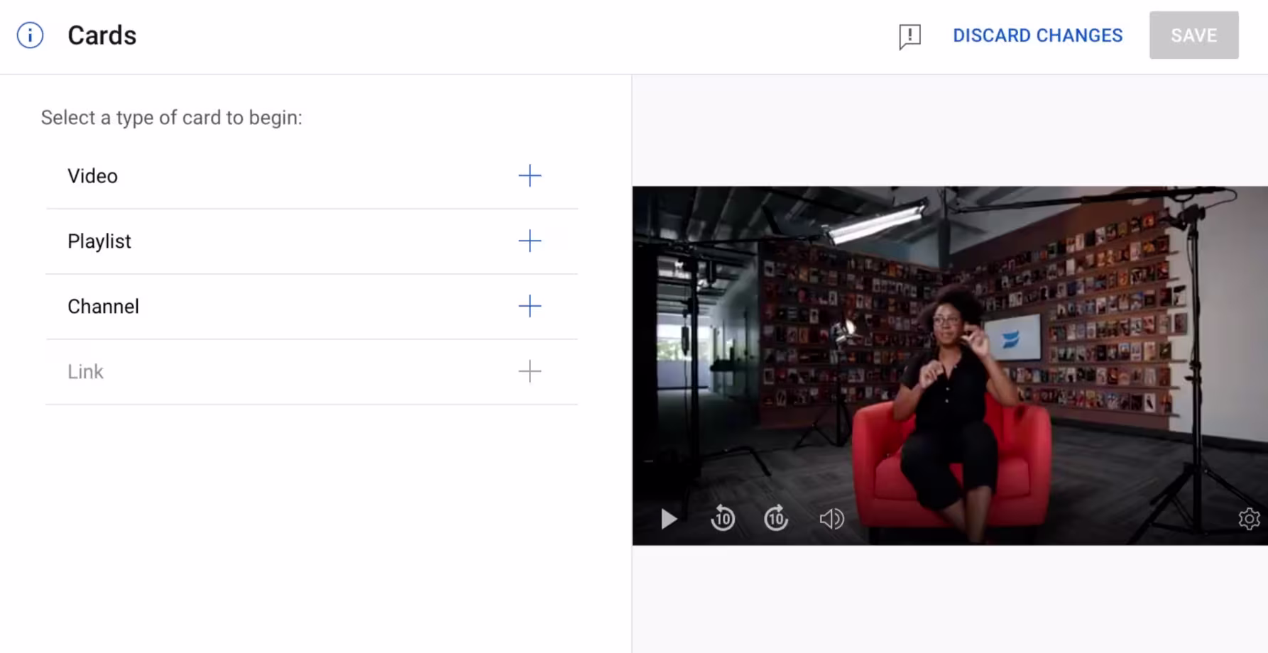 youtube card