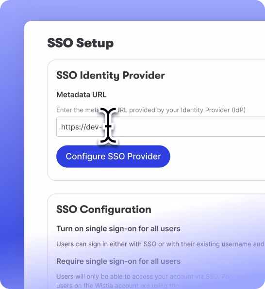 Single sign-on and centralized user management