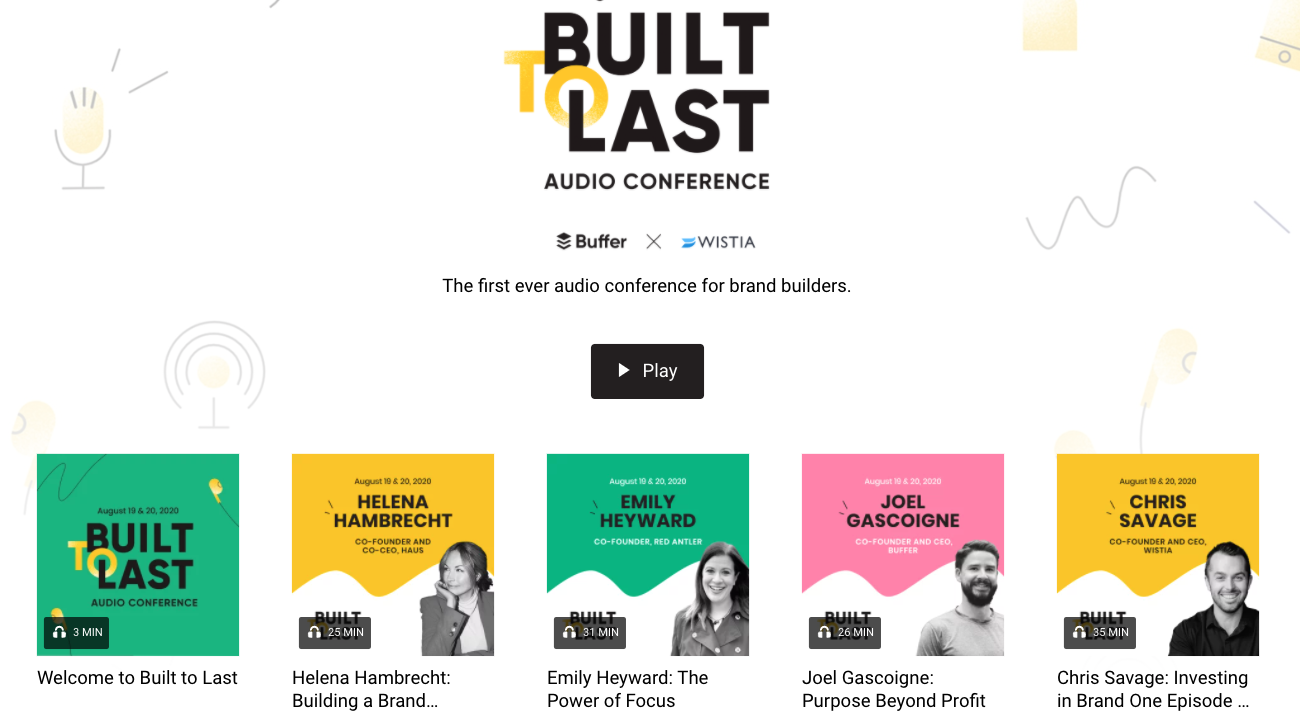 Wistia Buffer Built to Last Promo