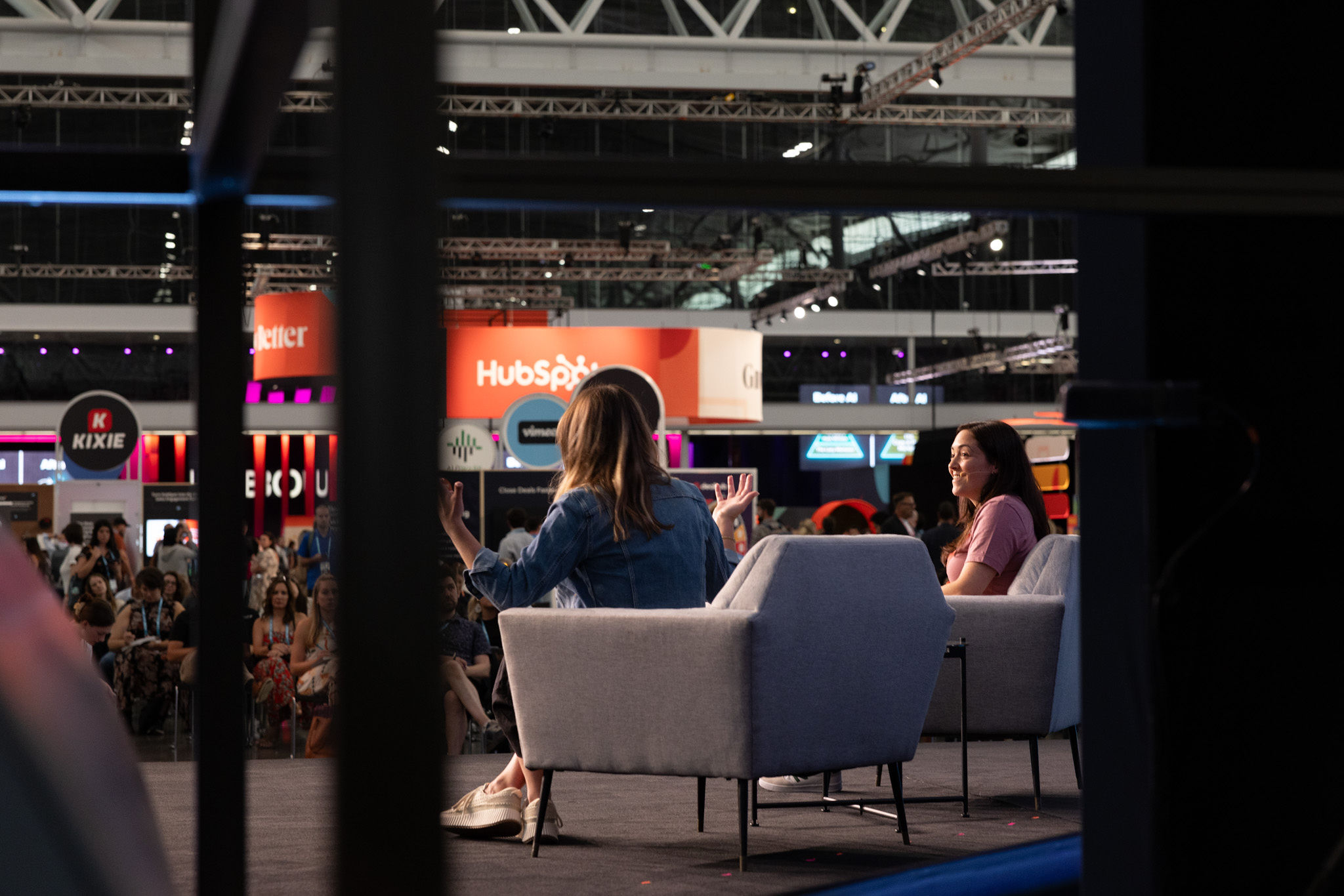 Behind the Scenes of a Wistia Product Launch - HubSpot Inbound 2023 - Taylor and Elise 2