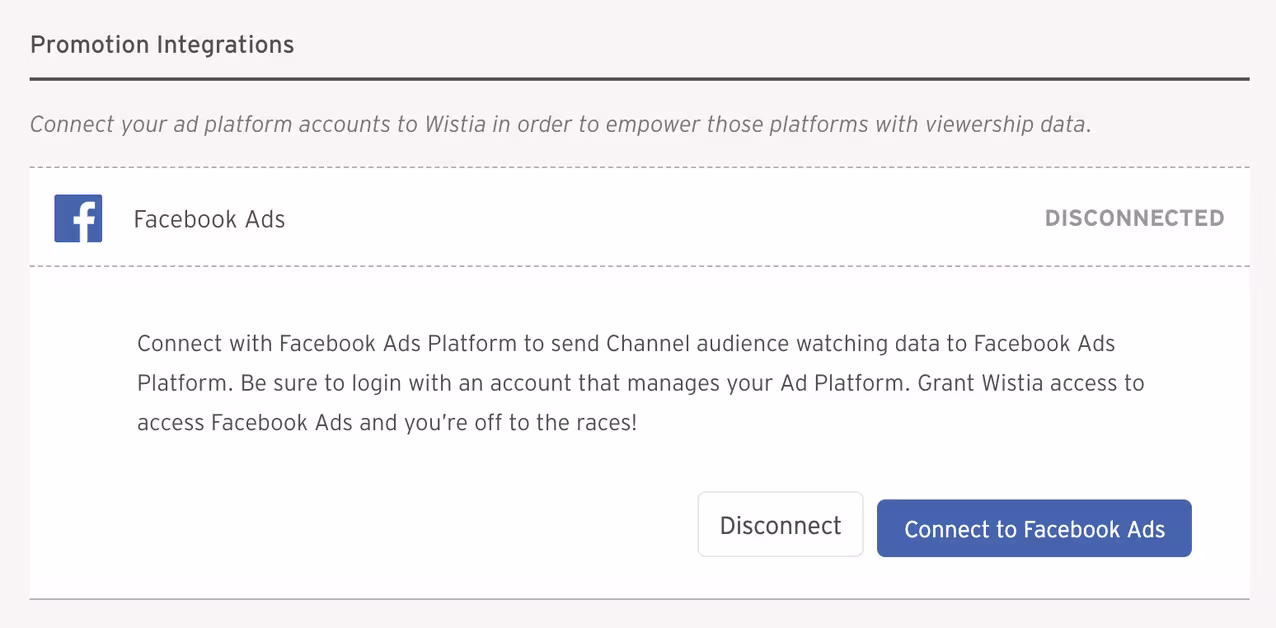 1. Connect to Facebook Ads