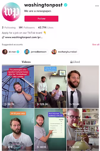TikTok Washington Post