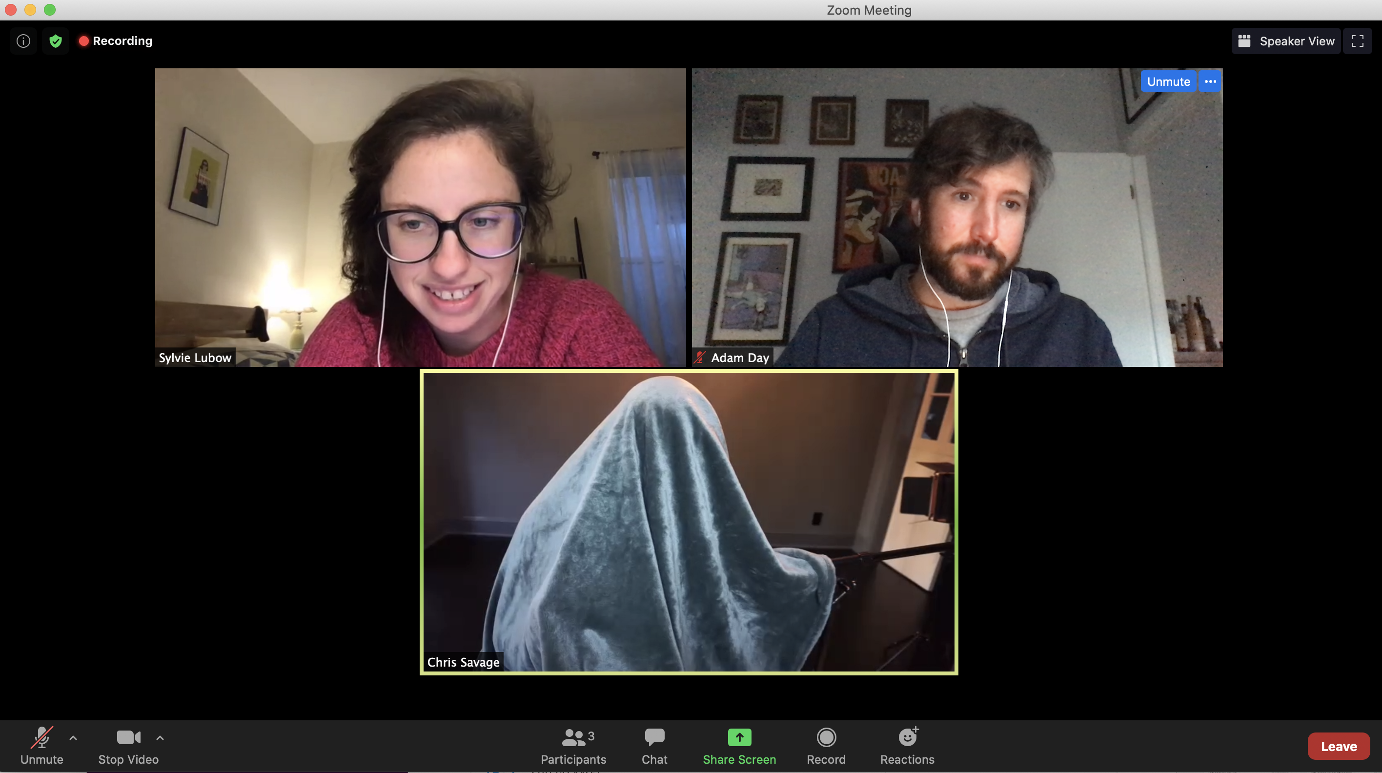 Savage Sylvie Remote Podcast Recording Blanket Fort