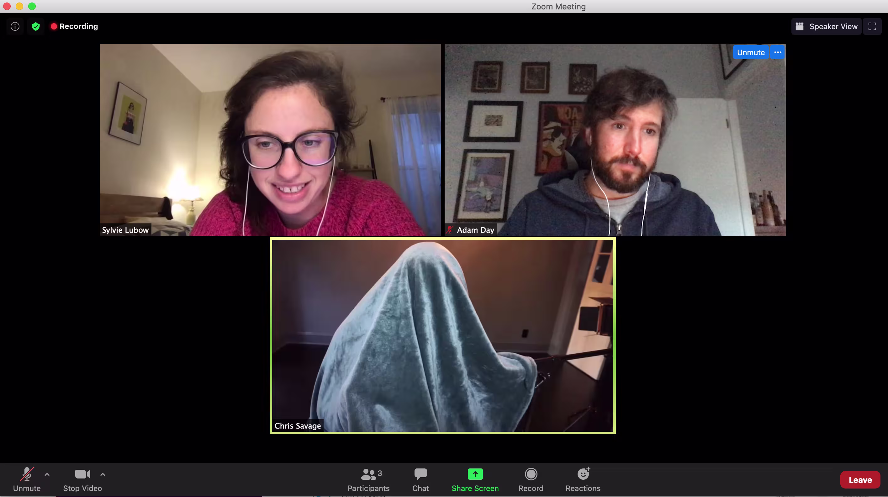 Savage Sylvie Remote Podcast Recording Blanket Fort