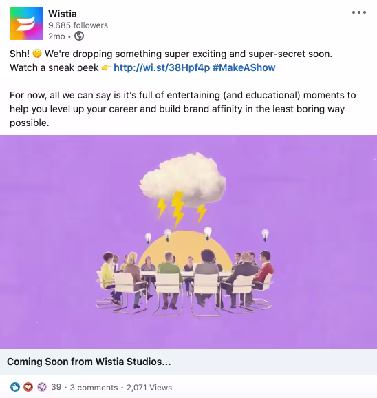 LinkedIn post