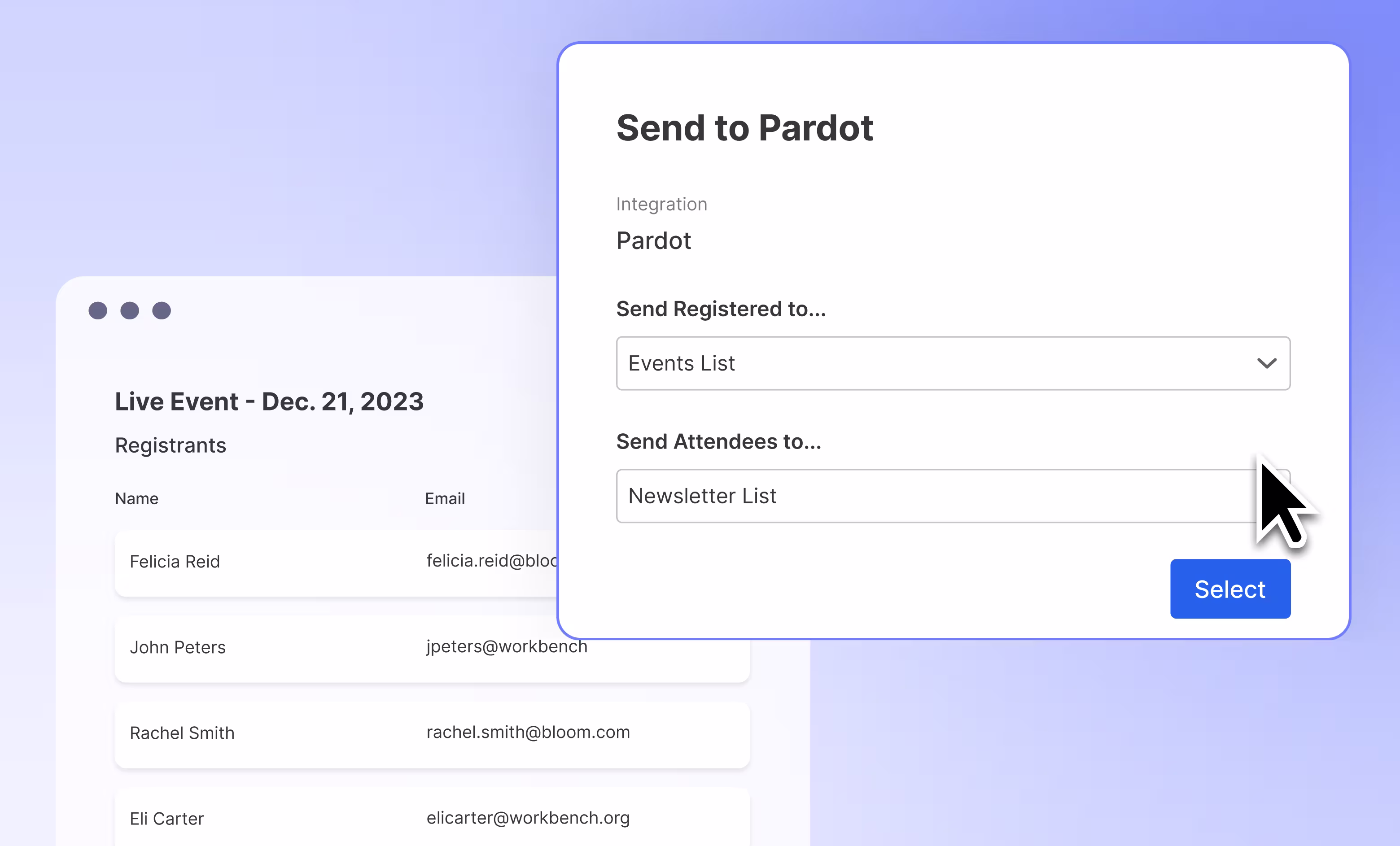 Pardot Event Registration