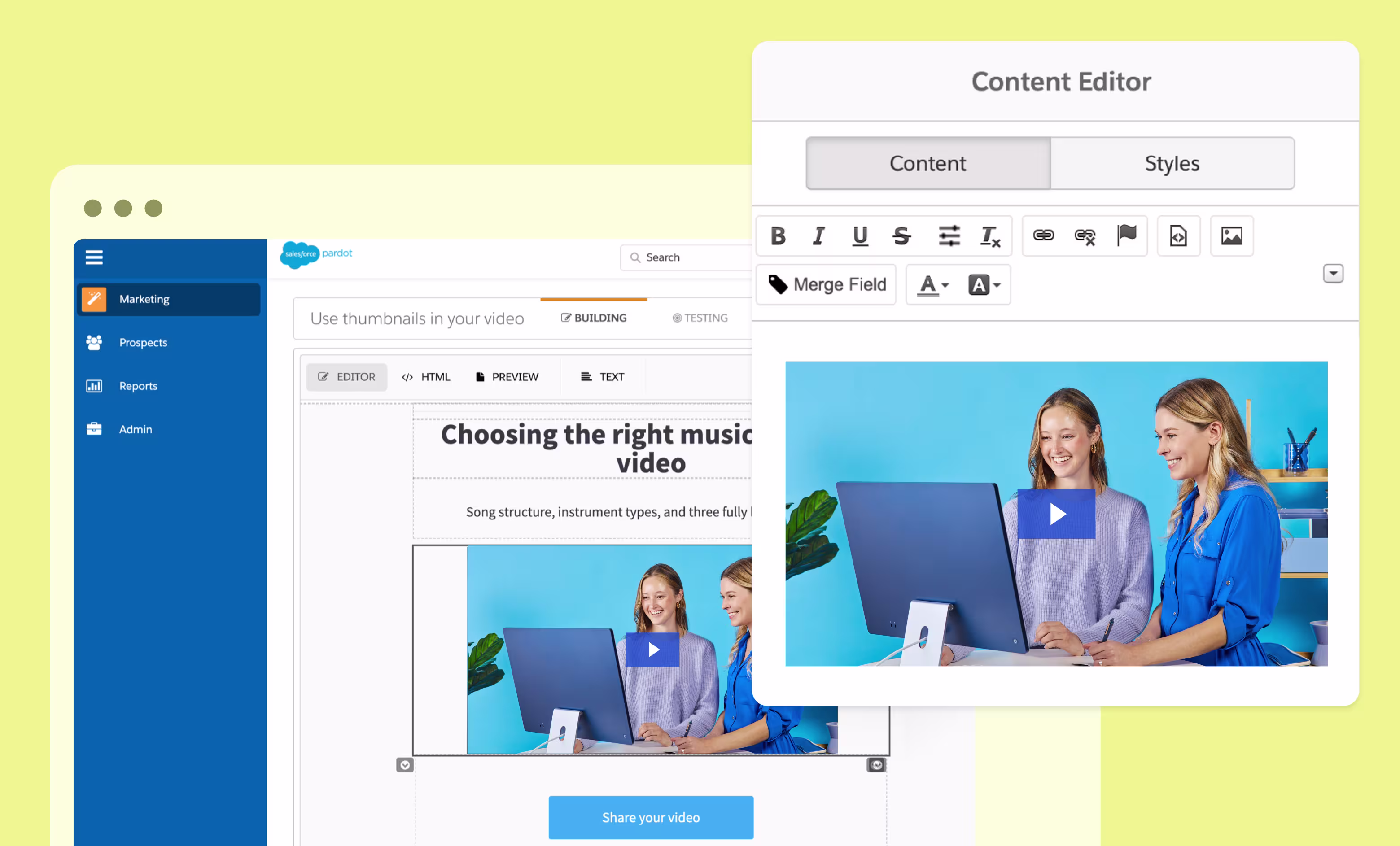 Pardot email