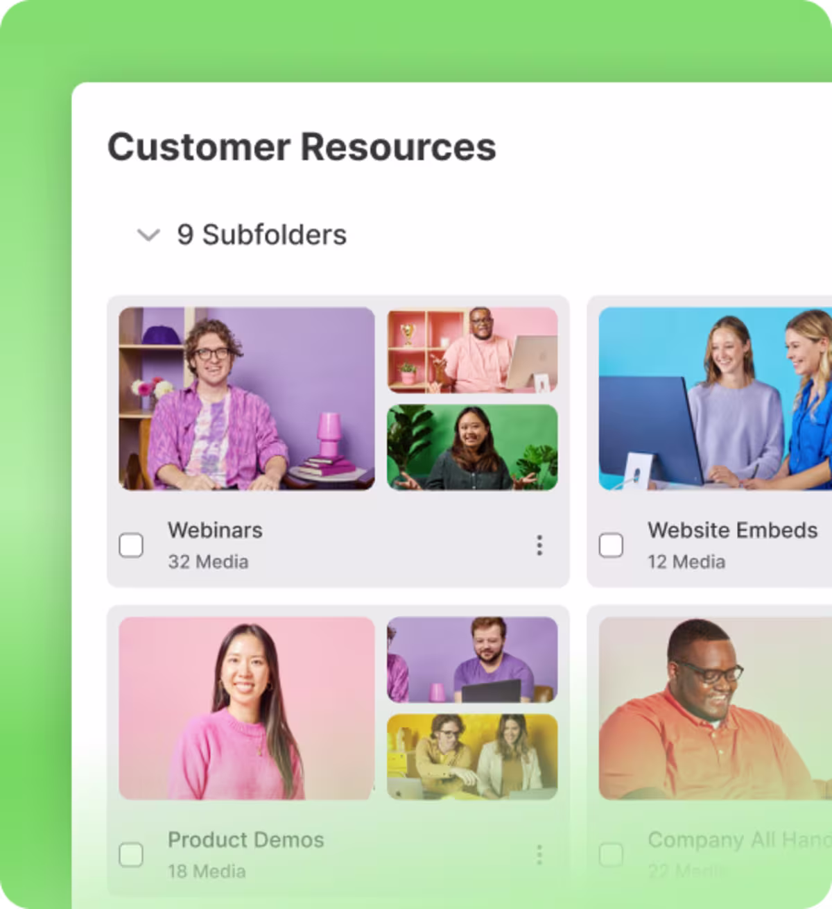 Wistia library organized with collections