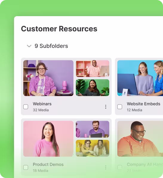 Wistia library organized with collections