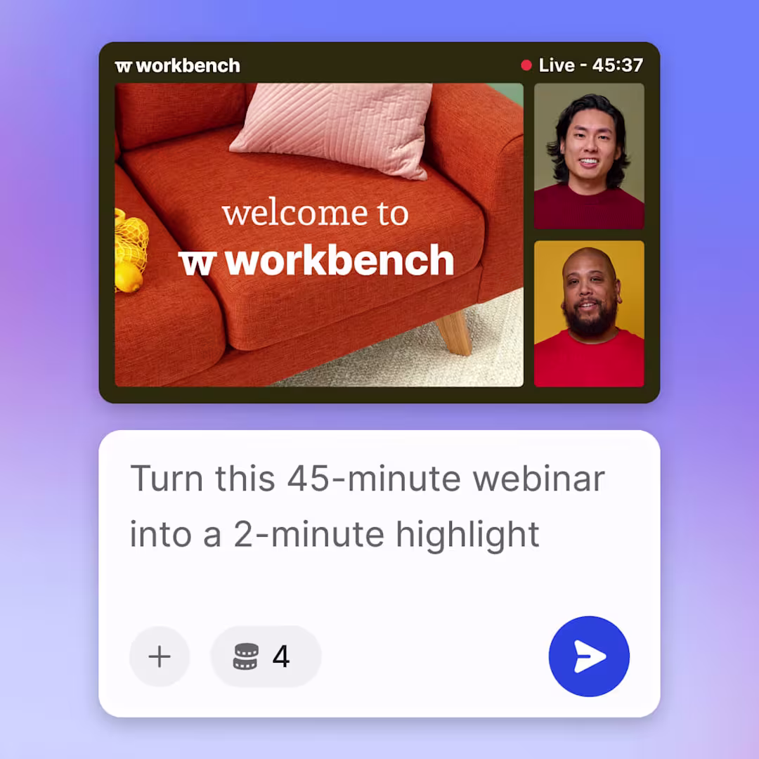 Webinar highlight reels created with Remix