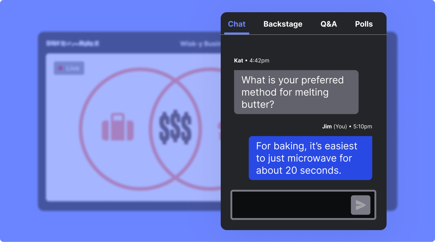 Blog-Chat panel