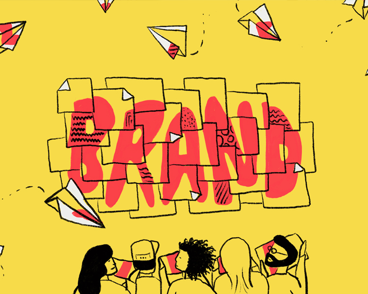 Illustration of the word Brand