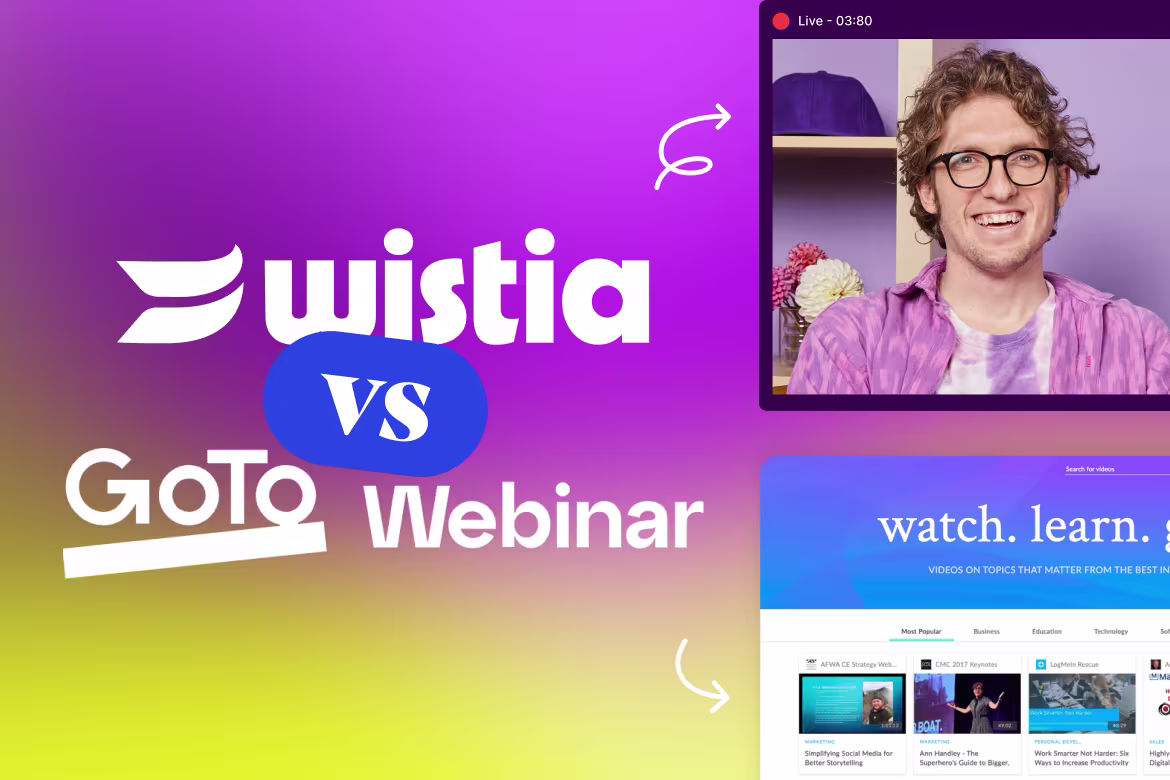 Wistia Live vs. Goto Webinar