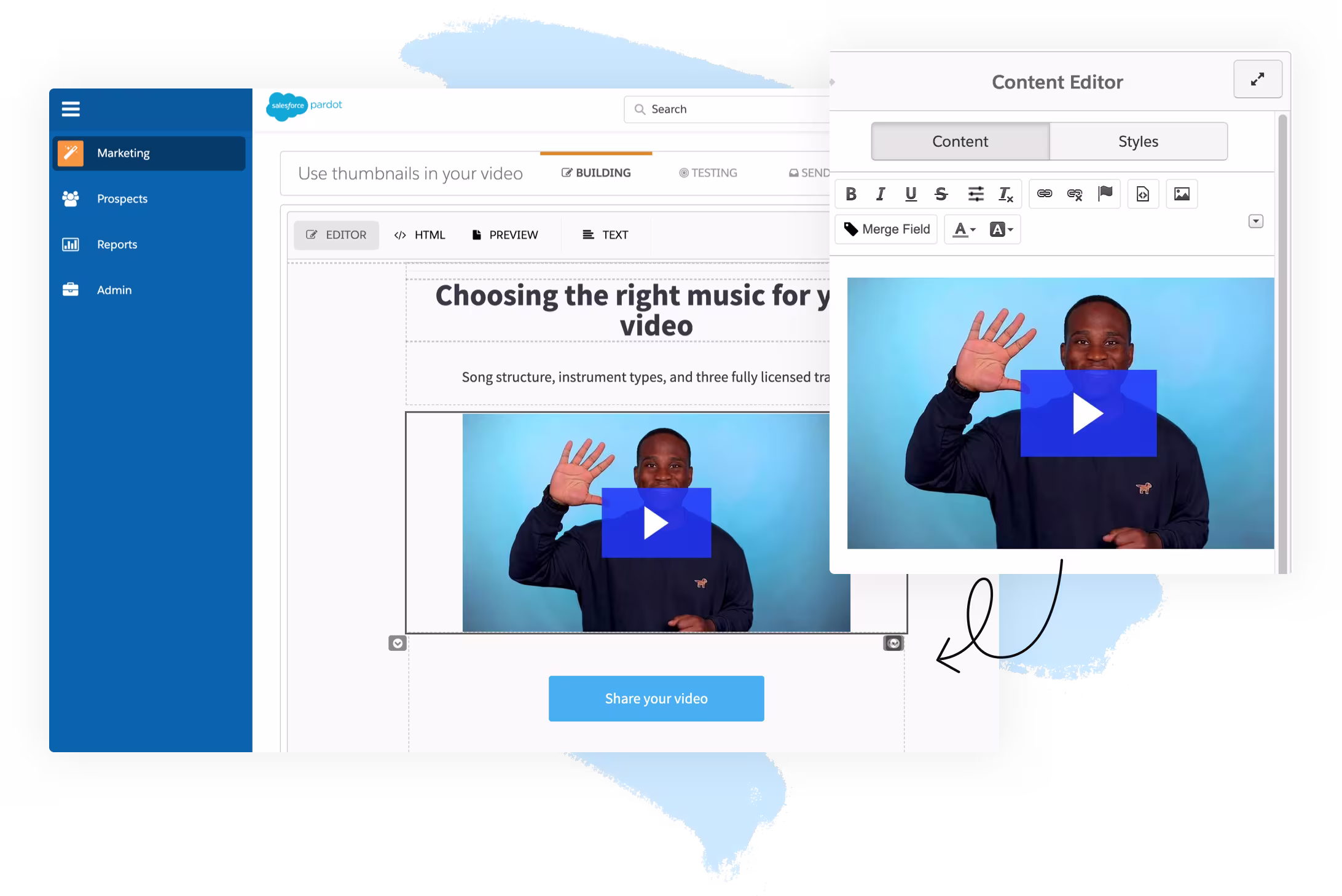 Pardot Video in Email